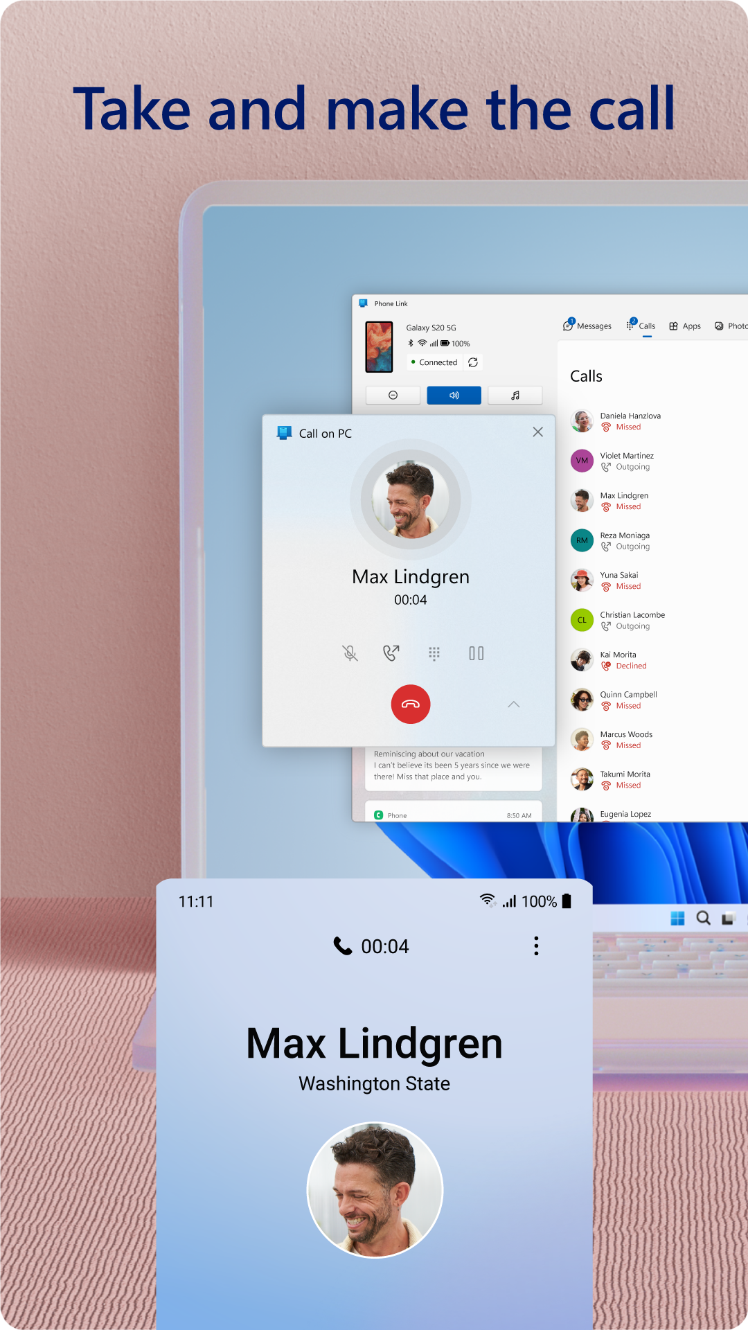 اسکرین شات 4 برنامه Link to Windows