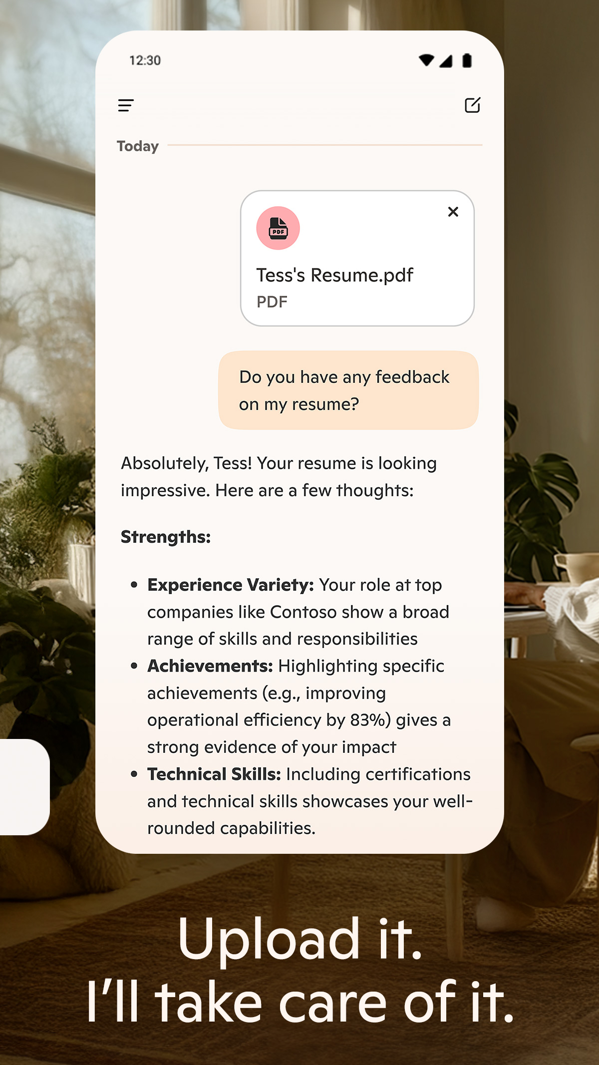 اسکرین شات 7 برنامه Microsoft Copilot