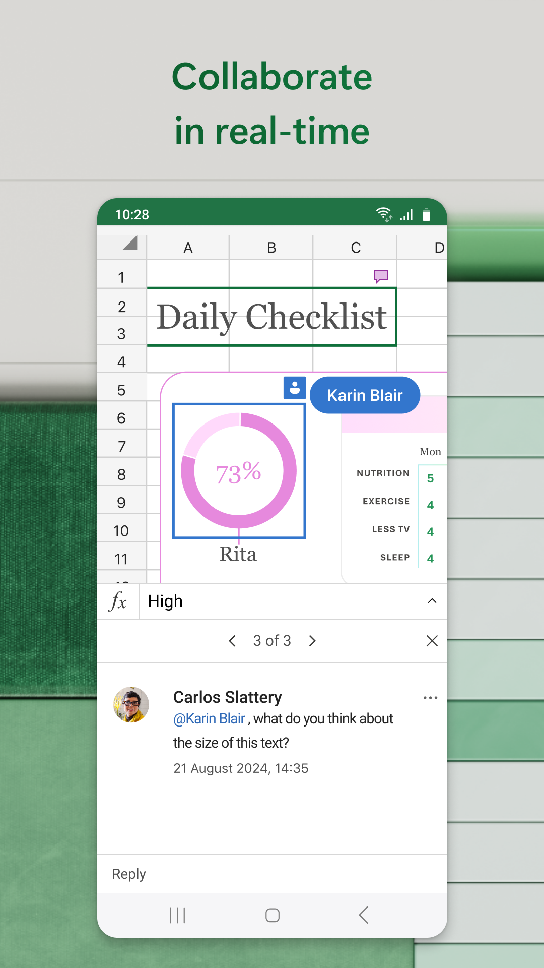 اسکرین شات 6 برنامه Microsoft Excel: Spreadsheets