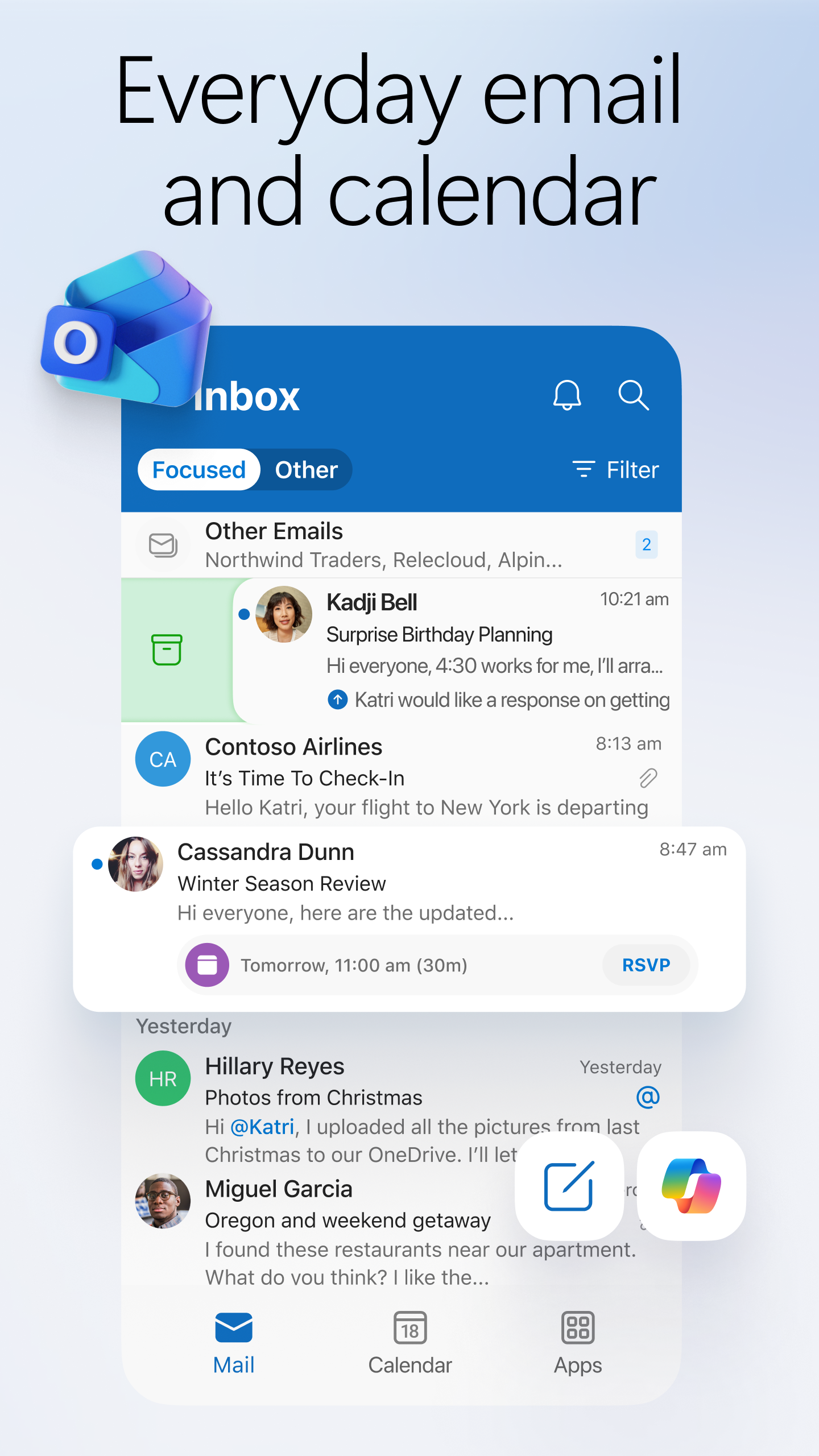 اسکرین شات 1 برنامه اوت لوک (Outlook)