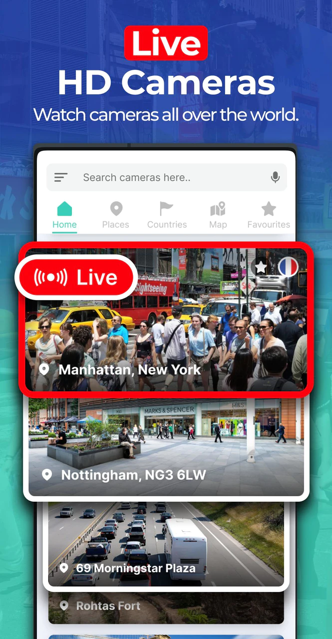 اسکرین شات 1 برنامه Earth Camera Live Street View