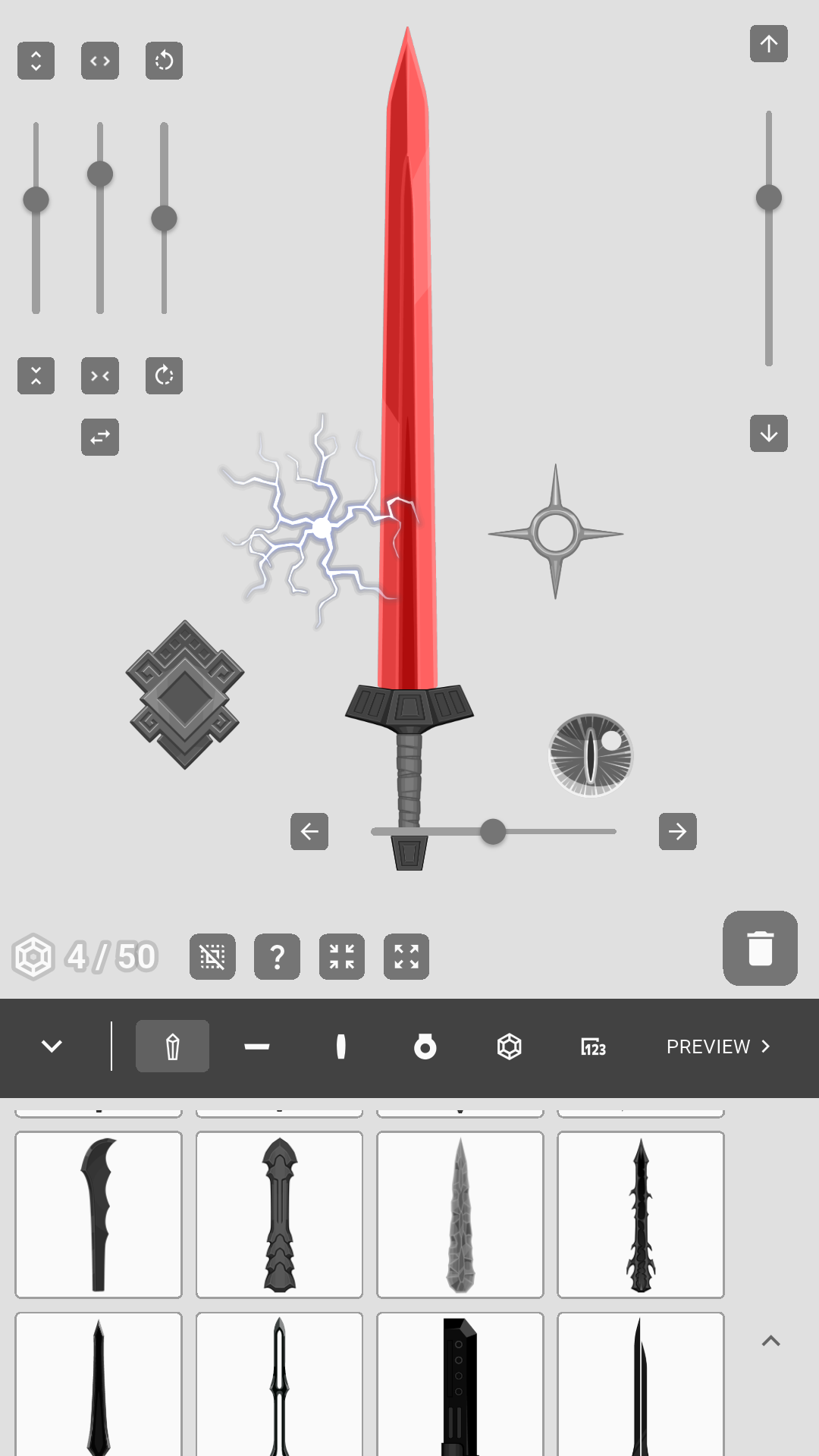 اسکرین شات 1 برنامه sword Maker: weapon avatar