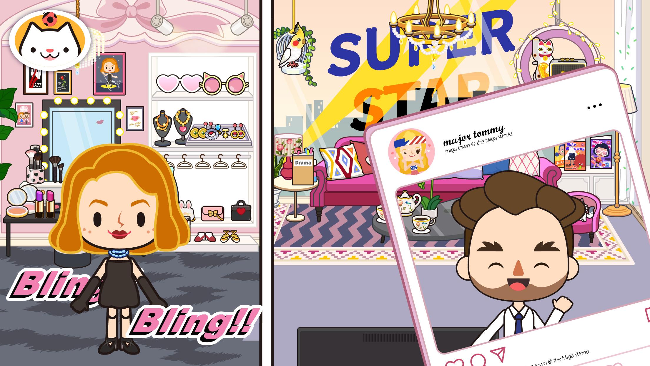 اسکرین شات 1 برنامه Miga Town: My TV Shows