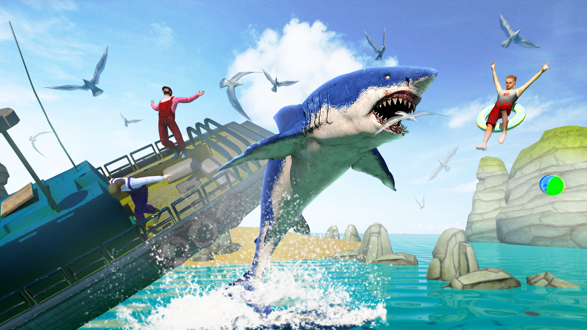 اسکرین شات 5 بازی Shark Attack Sim: Hunting Game