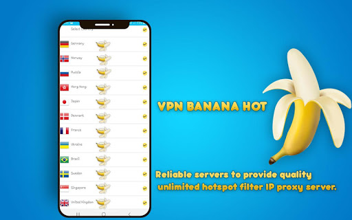 اسکرین شات 2 برنامه Banana Vpn hot 2019 Free Fast Unlimited Proxy VPN