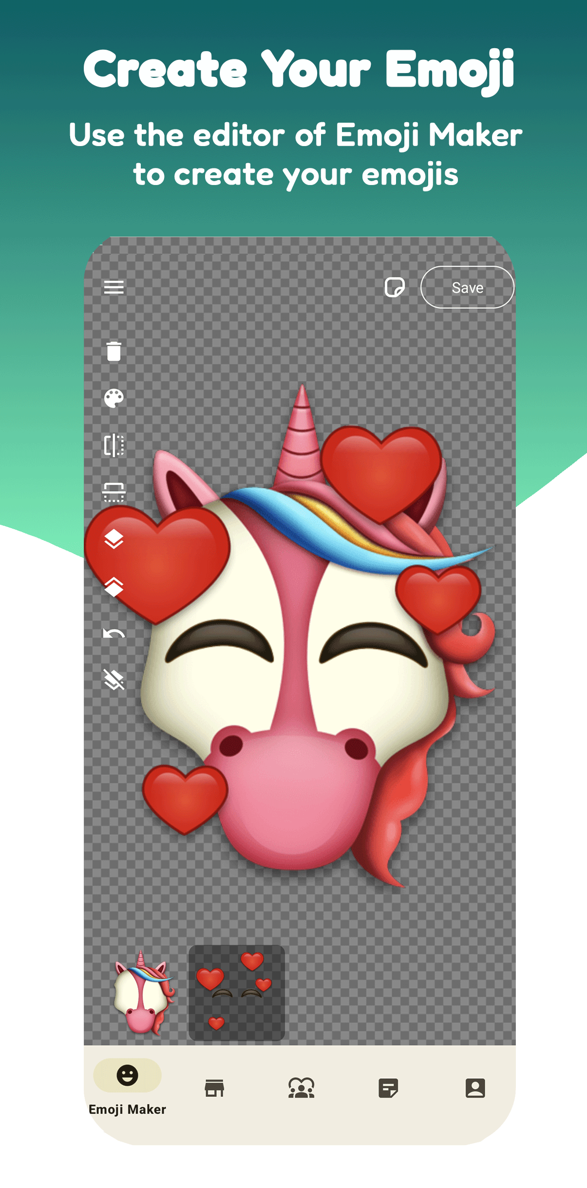 اسکرین شات 2 برنامه Emoji Maker: Emojis & Stickers