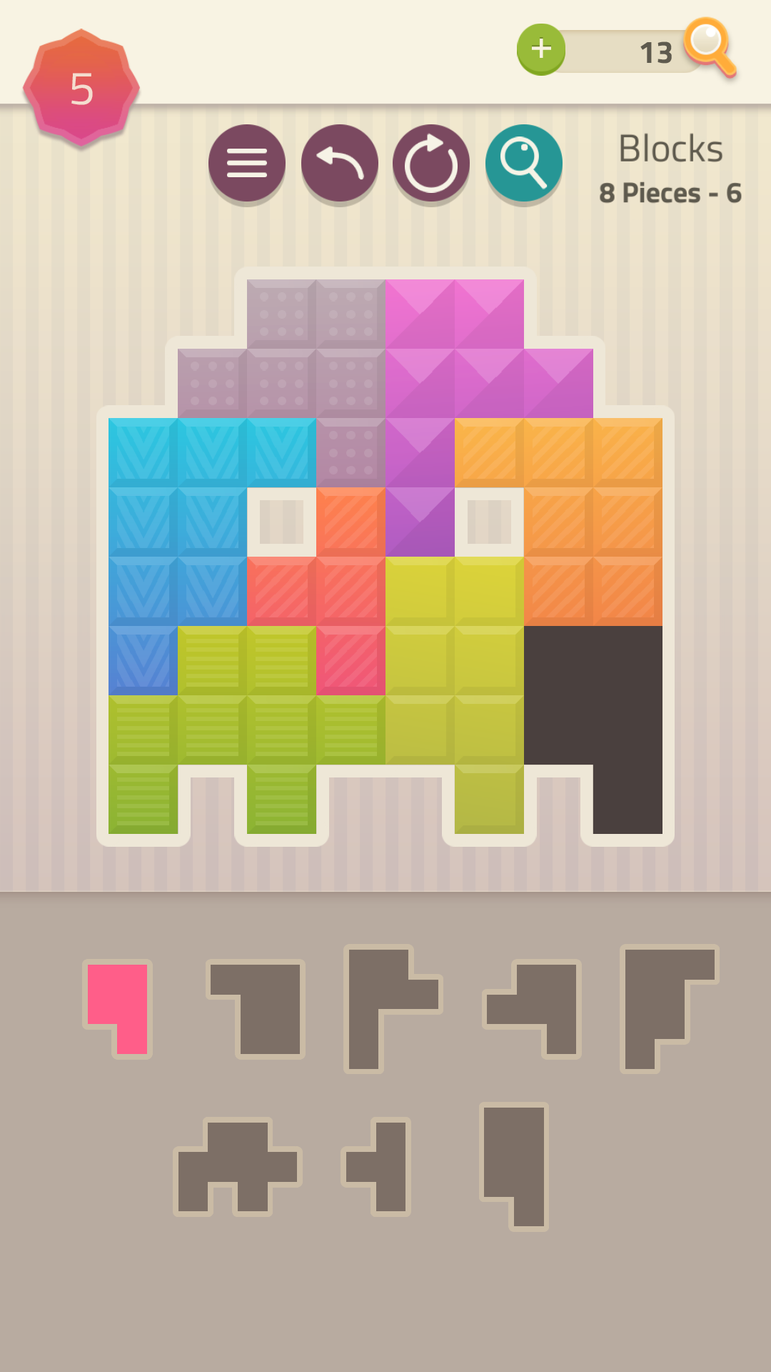 اسکرین شات 5 بازی Polygrams - Tangram Puzzles