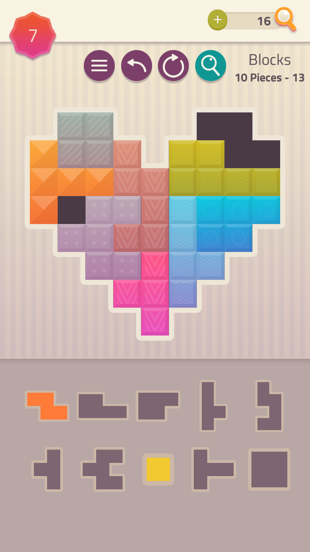اسکرین شات 3 بازی Polygrams - Tangram Puzzles