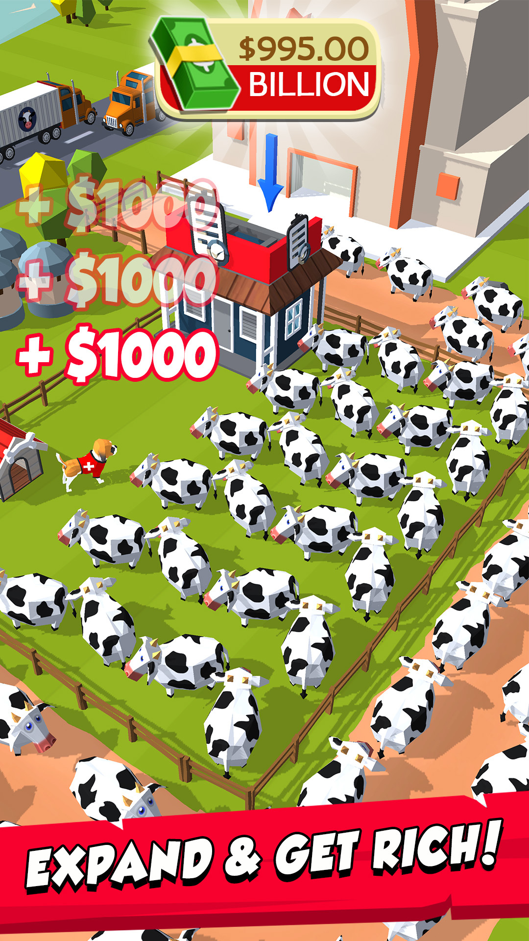 اسکرین شات 1 بازی Idle Cow Clicker Games Offline