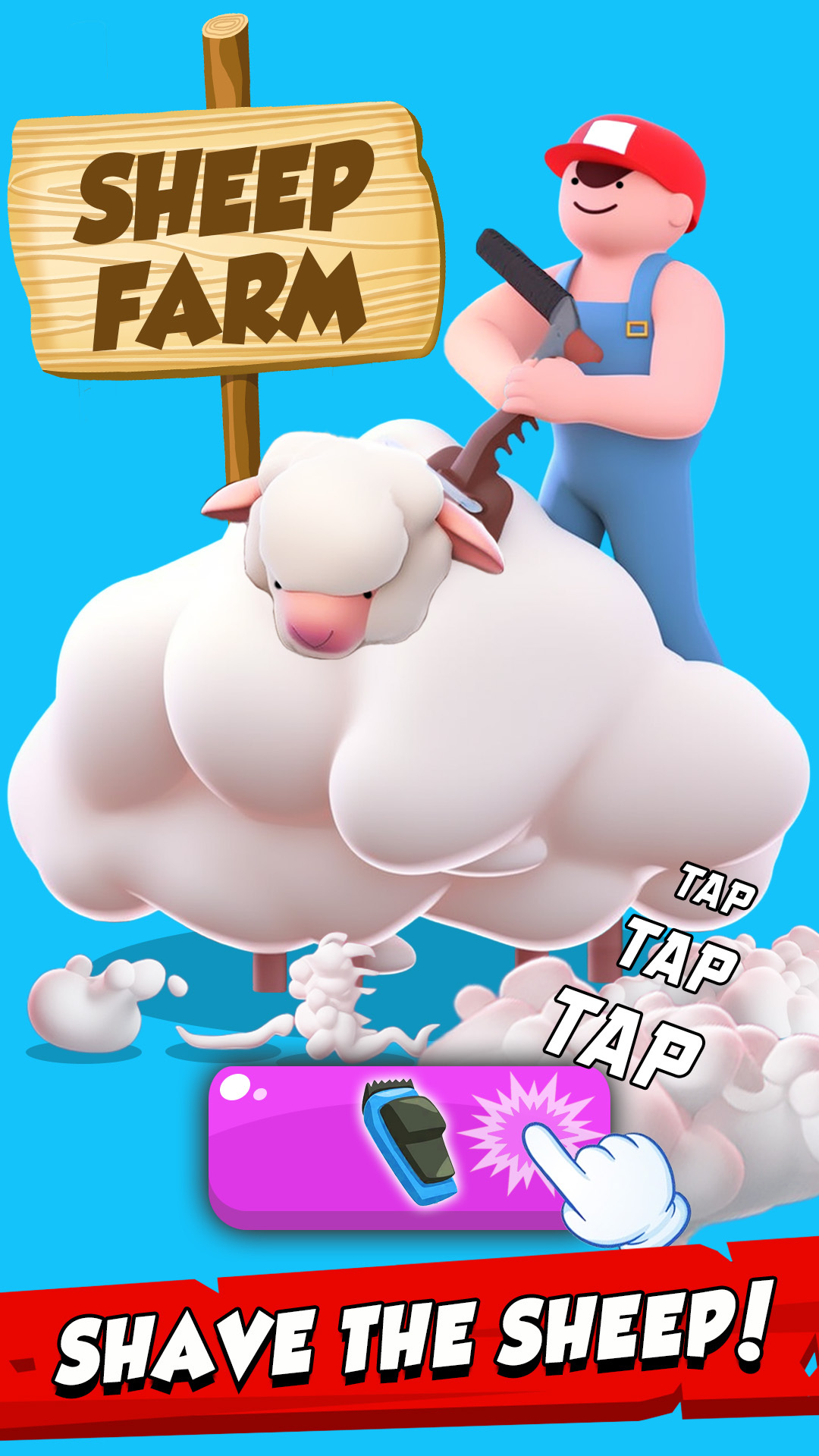 اسکرین شات 2 بازی Tiny Sheep Tycoon - Idle Wool