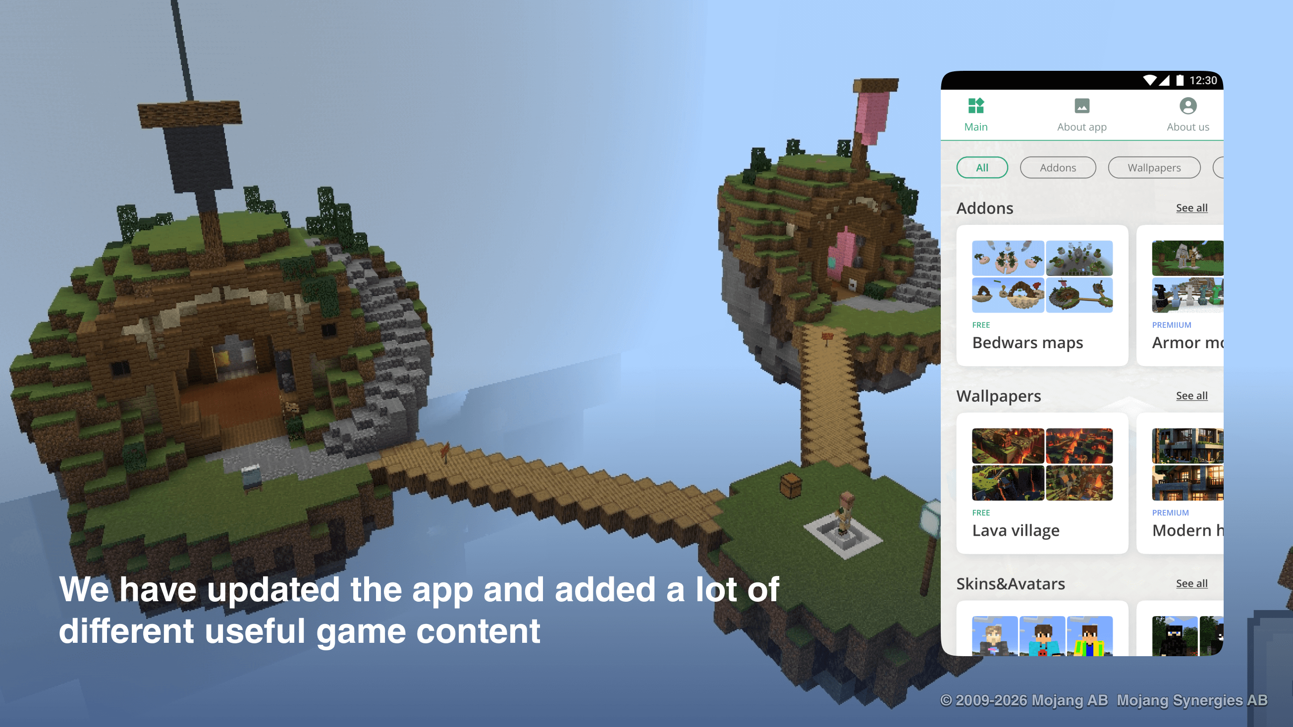اسکرین شات 1 برنامه bedwars maps for minecraft