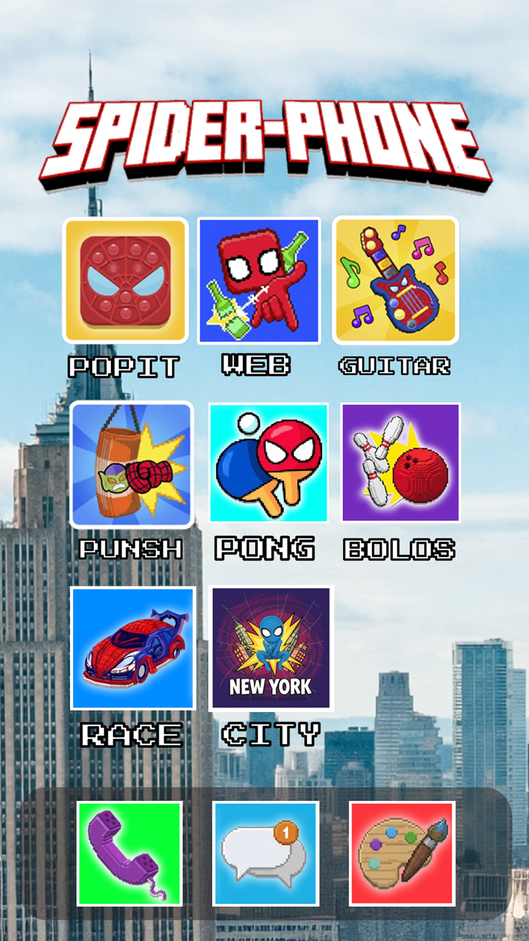 اسکرین شات 1 بازی Super Spider Hero Phone