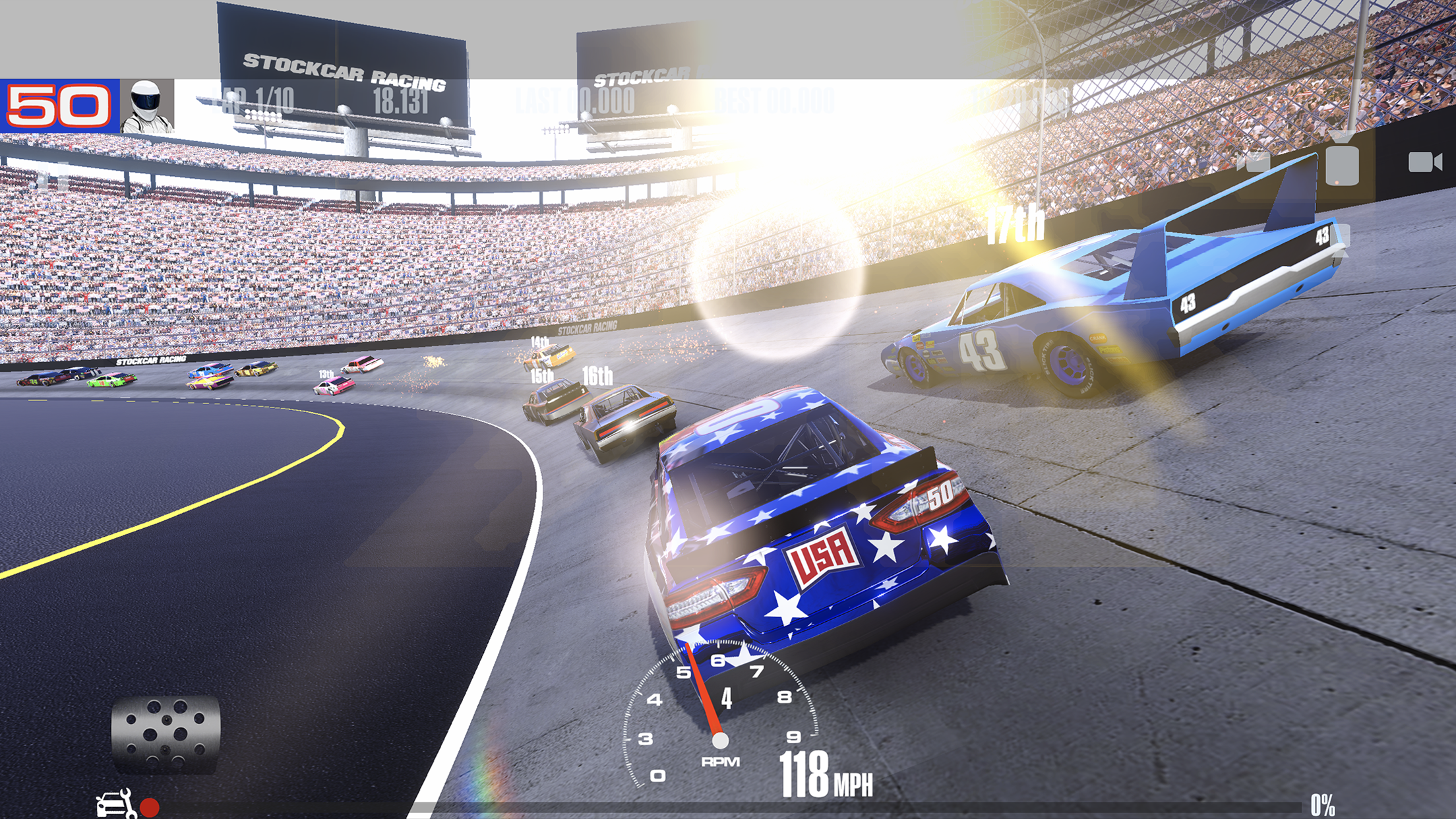 اسکرین شات 1 بازی Stock Car Racing