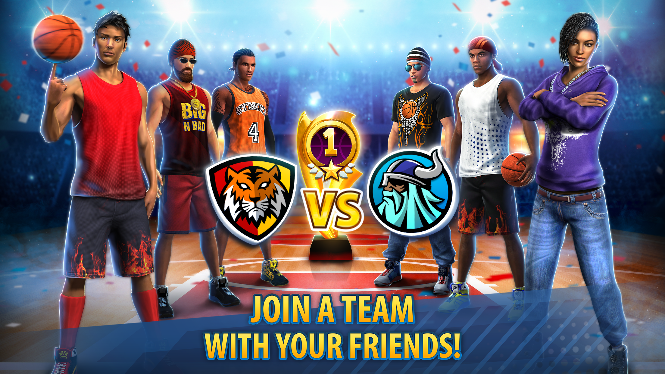 اسکرین شات 1 بازی Basketball Stars: Multiplayer