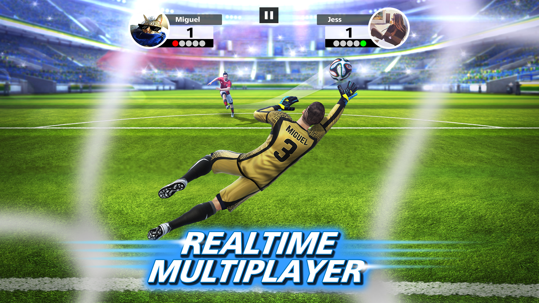 اسکرین شات 2 بازی Football Strike: Online Soccer