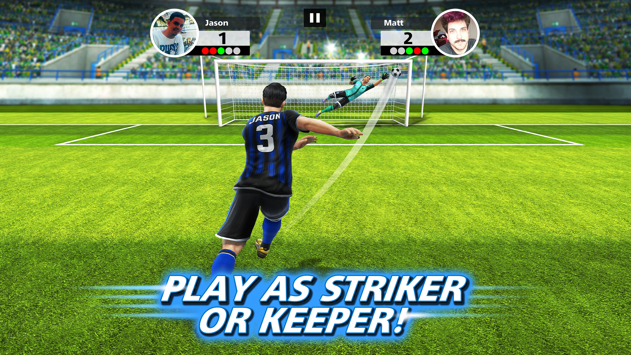 اسکرین شات 1 بازی Football Strike: Online Soccer