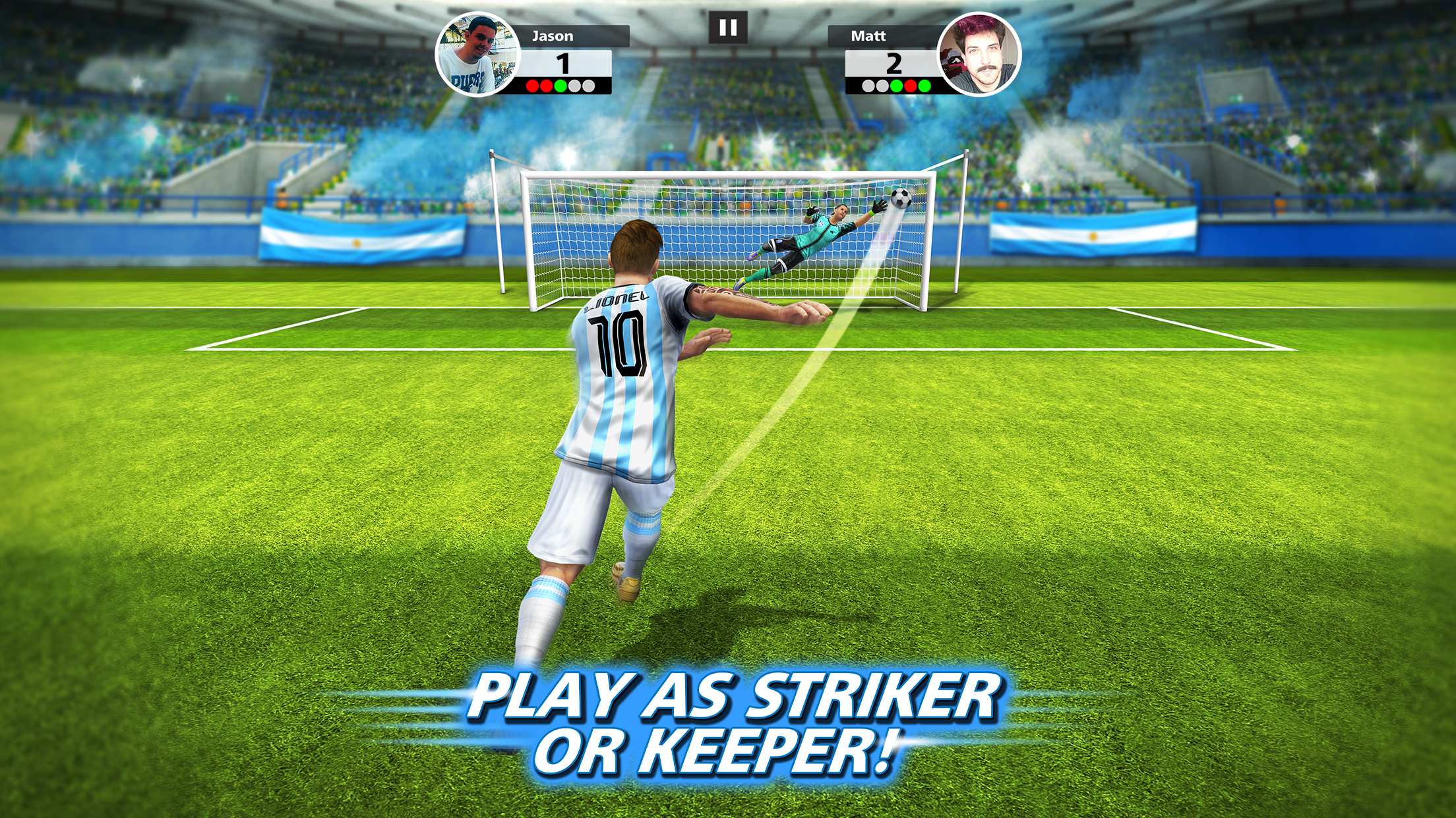 اسکرین شات 1 بازی Football Strike: Online Soccer