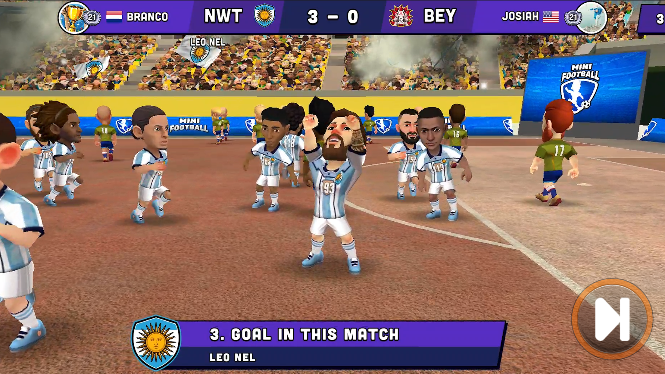اسکرین شات 6 بازی Mini Football - Soccer games