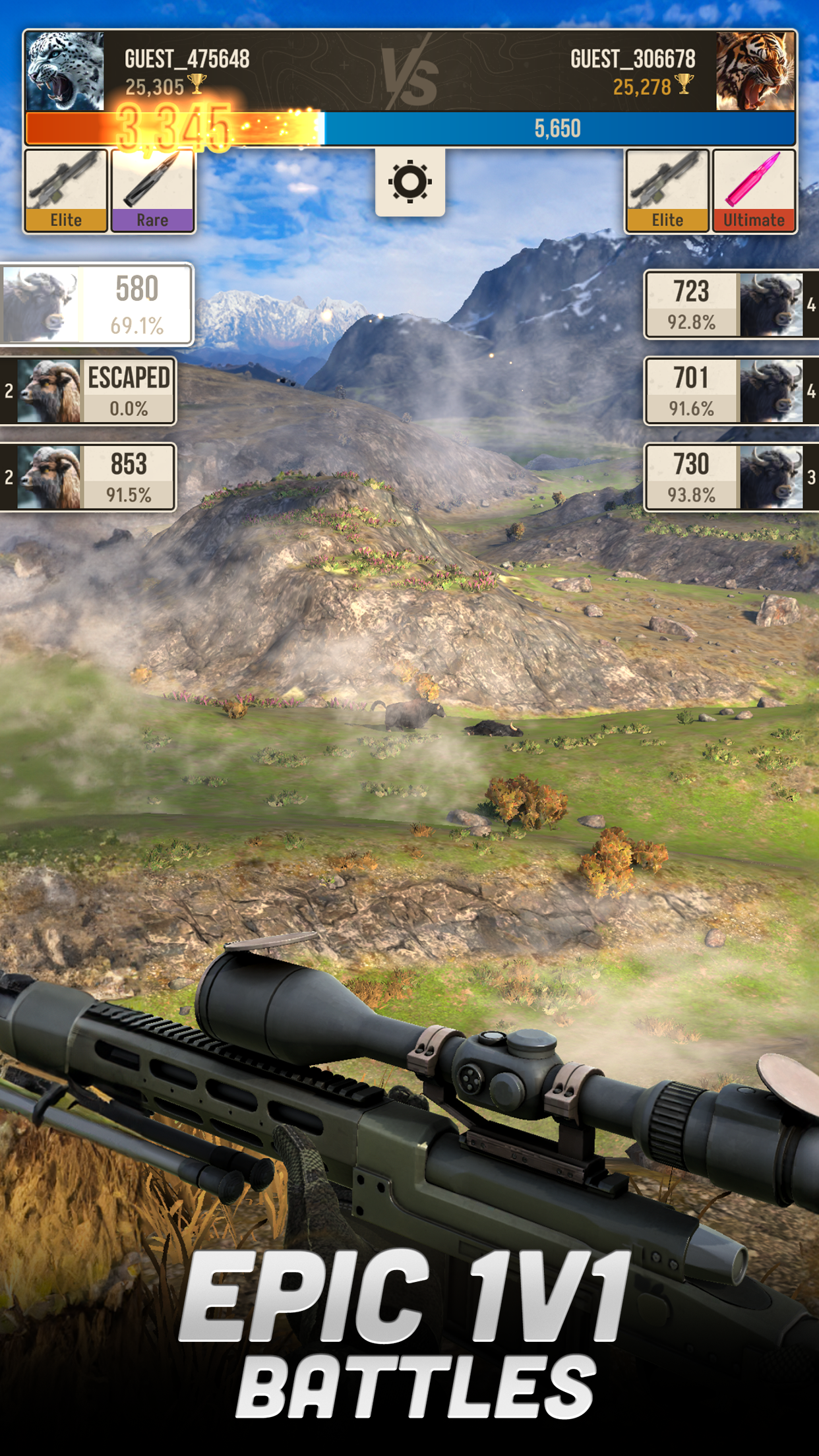 اسکرین شات 1 بازی Hunting Battle: Hunter Game