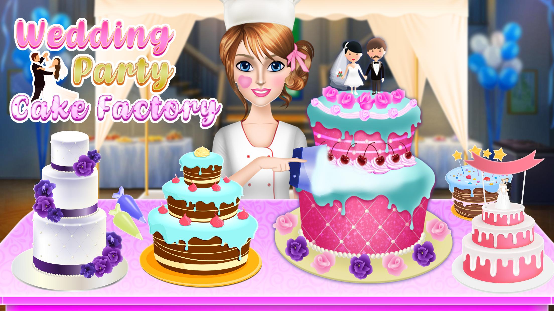 اسکرین شات 1 بازی Wed Party Cake Factory Game