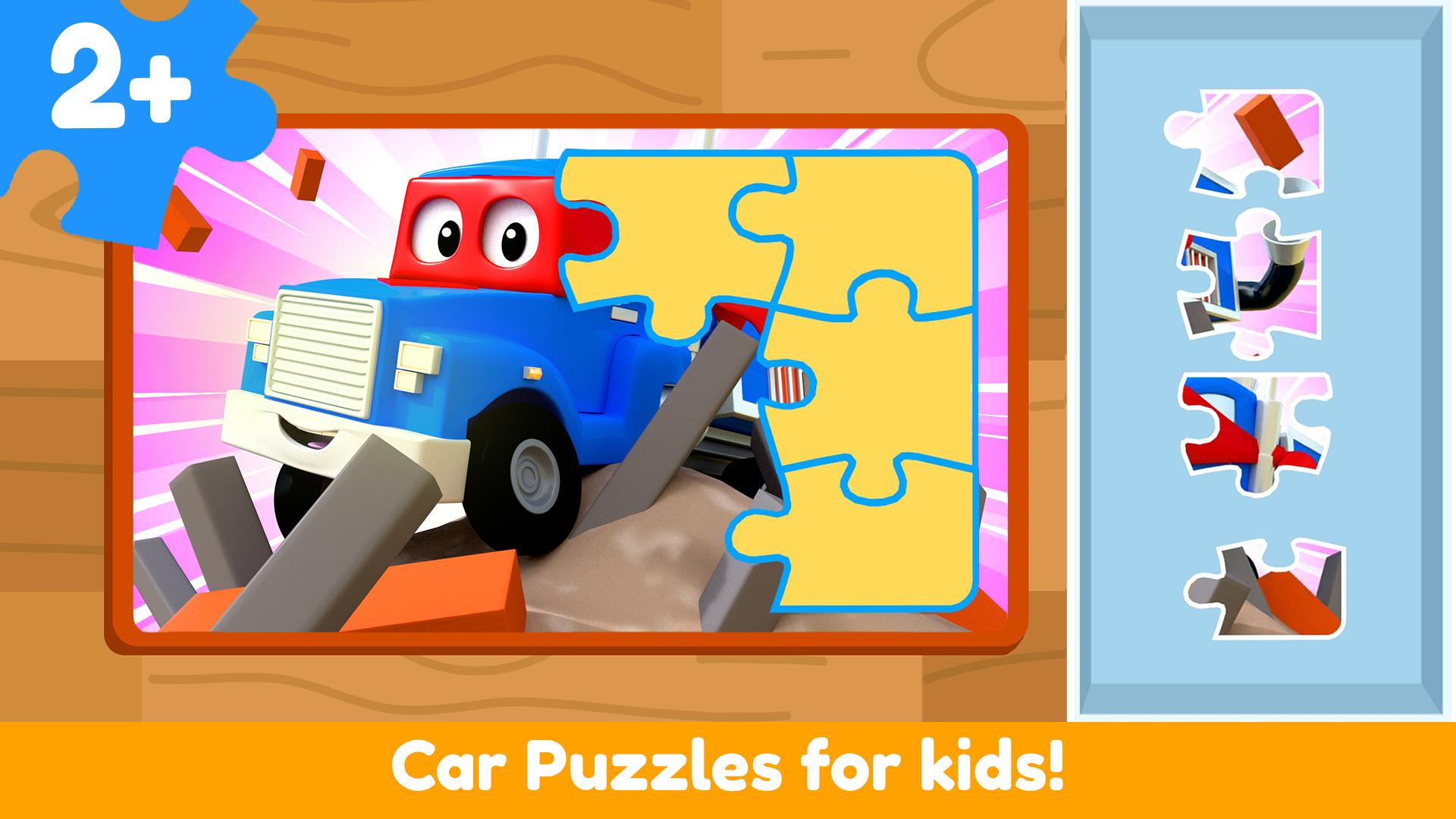 اسکرین شات 1 بازی Car City Puzzle Games - Brain