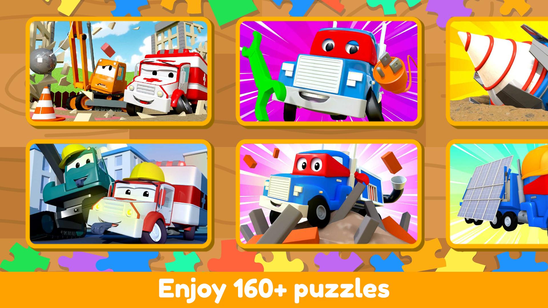 اسکرین شات 4 بازی Car City Puzzle Games - Brain