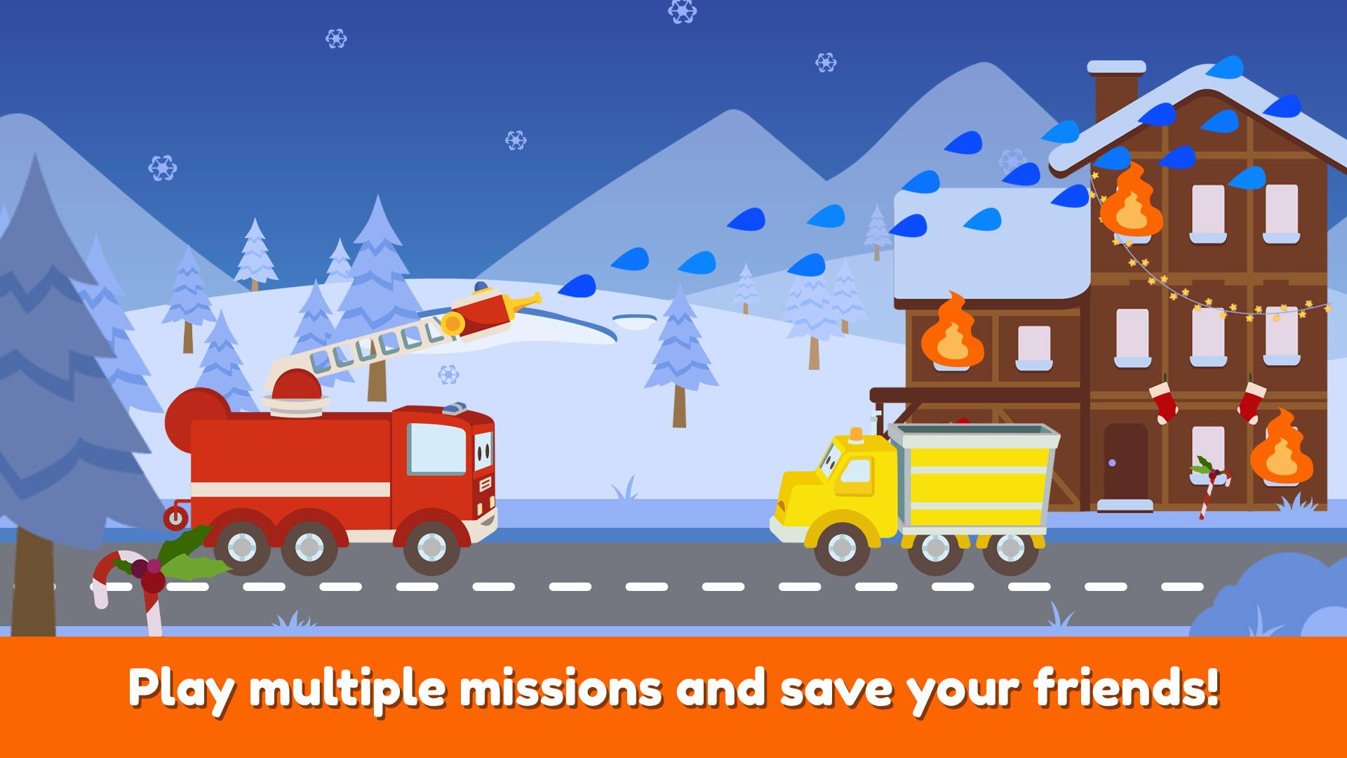 اسکرین شات 4 بازی Car City Heroes: Rescue Trucks