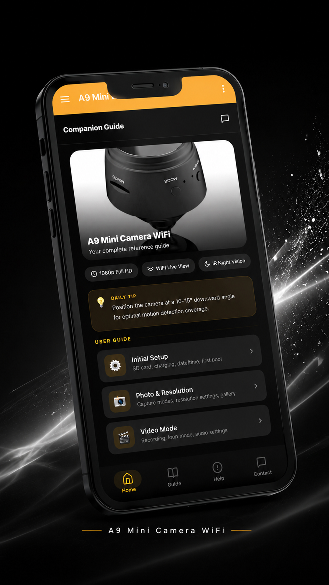 اسکرین شات 3 برنامه A9 Mini Camera Wifi App Guide