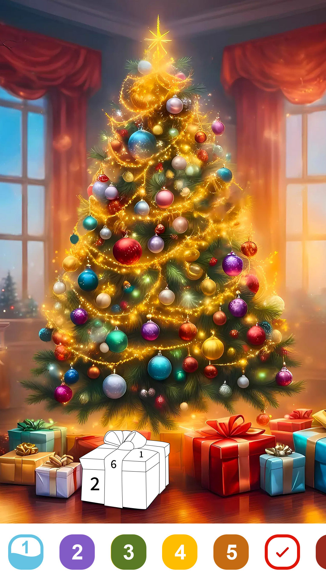 اسکرین شات 2 بازی Christmas Color -Painting Book