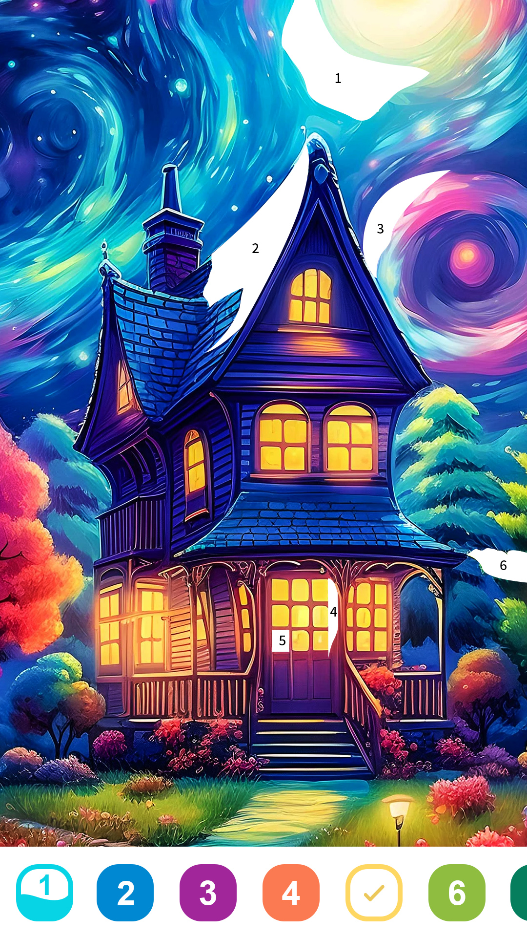 اسکرین شات 5 بازی Fantasy Color-Color by Number