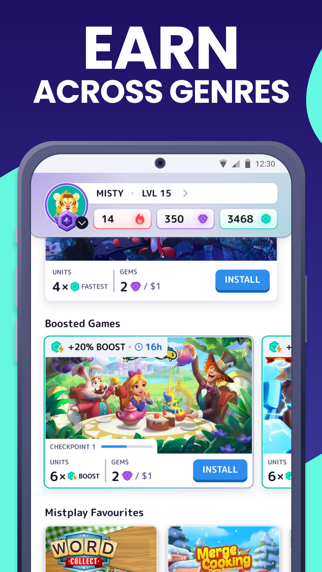 اسکرین شات 3 برنامه MISTPLAY: Play and Earn Money
