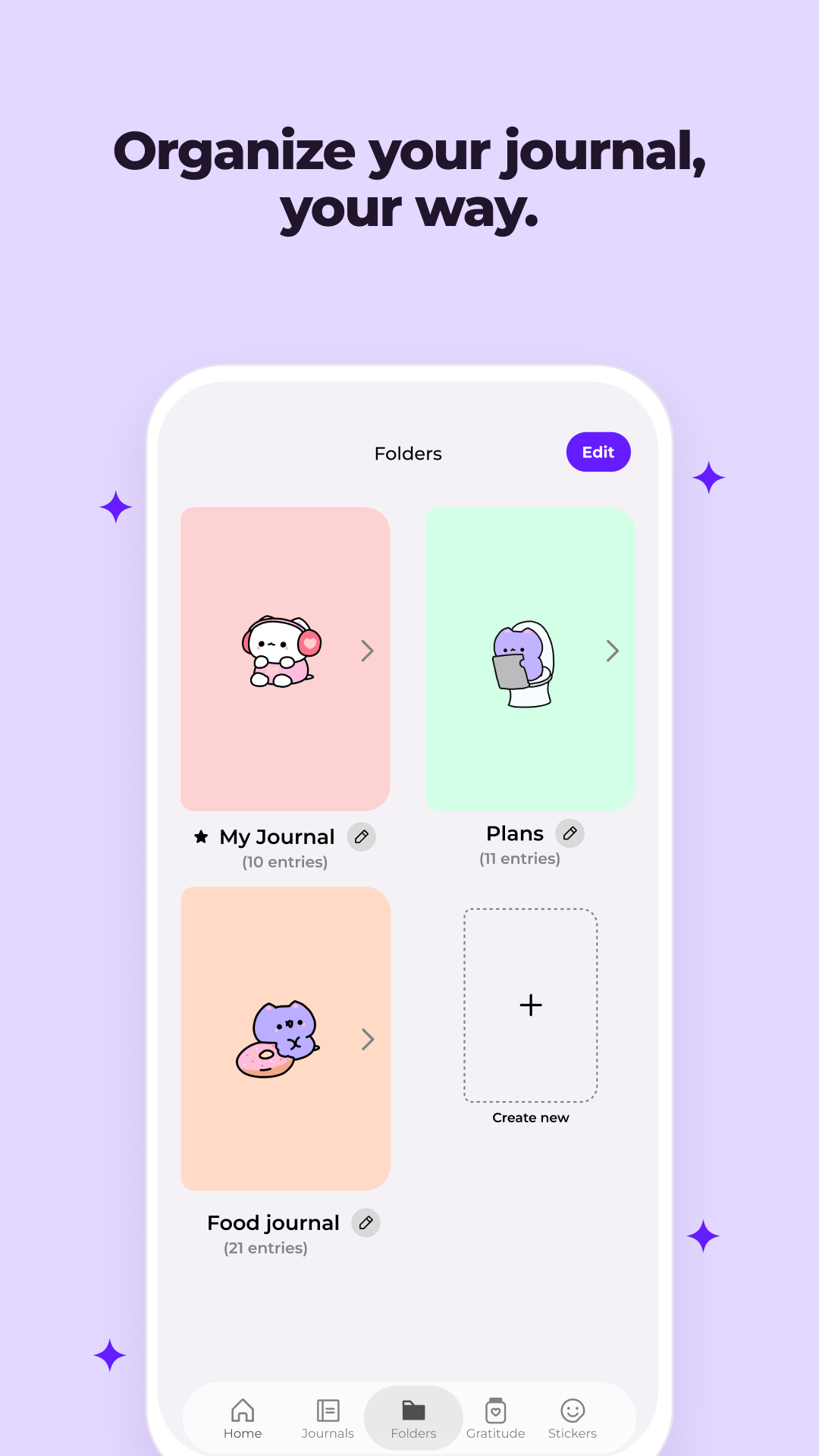 اسکرین شات 6 برنامه Miuu Note: Cute Diary Journal