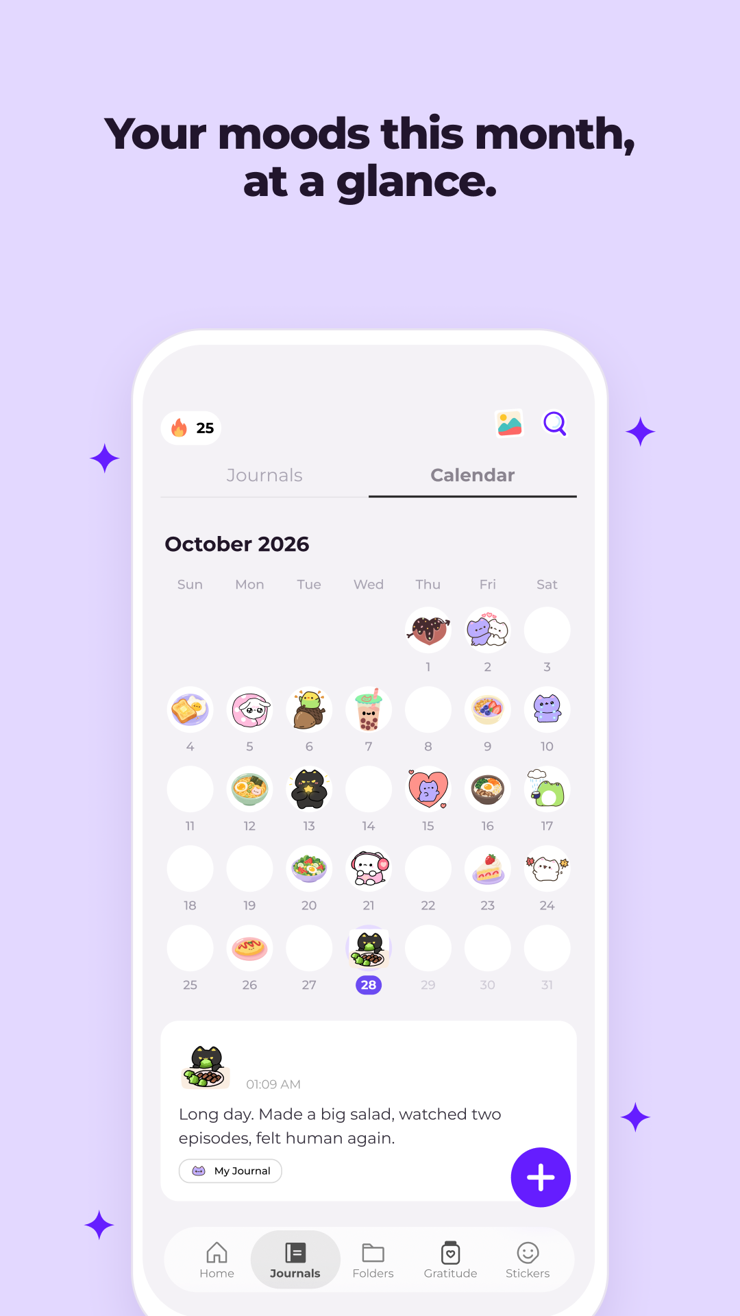 اسکرین شات 3 برنامه Miuu Note: Cute Diary Journal