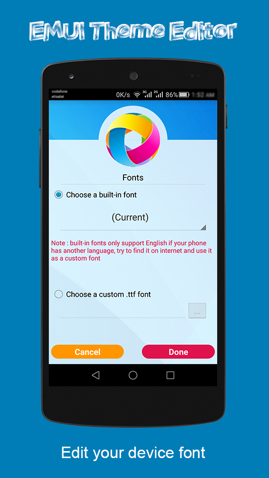 اسکرین شات 4 برنامه Theme Editor For EMUI