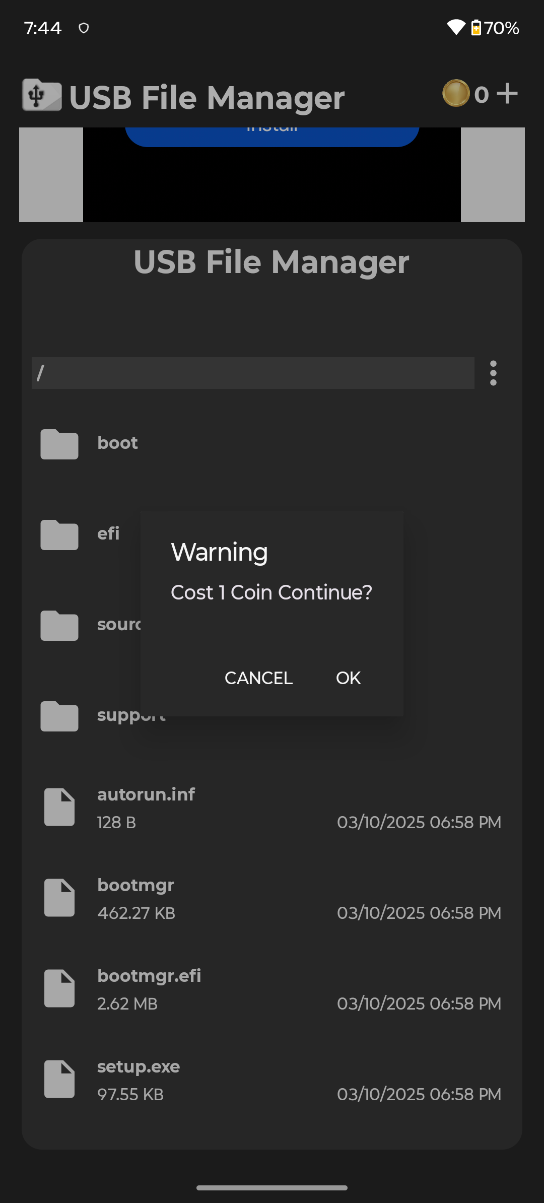 اسکرین شات 2 برنامه USB File Manager (NTFS, Exfat)