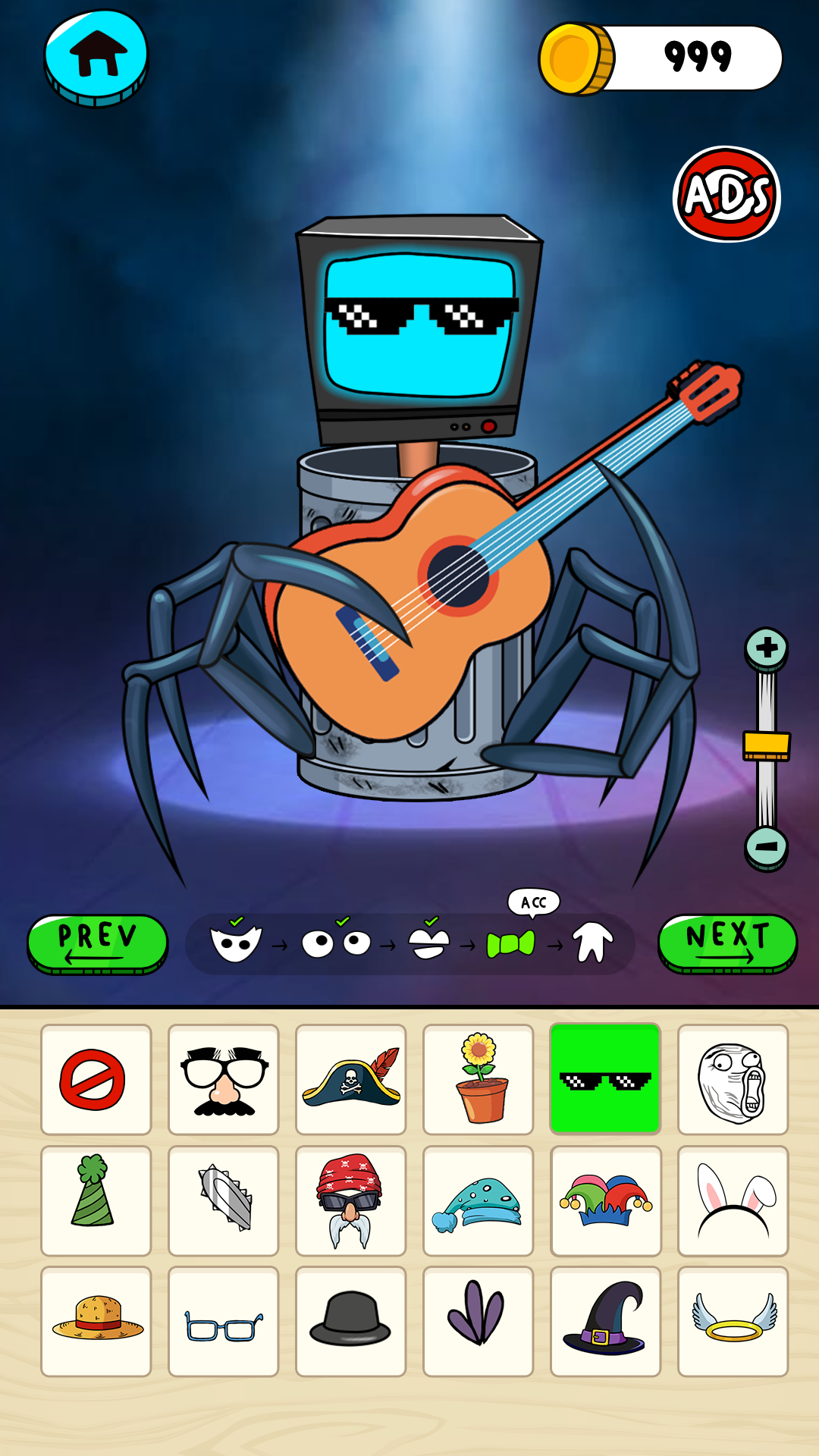 اسکرین شات 2 بازی Mix Head Monsters: Makeover