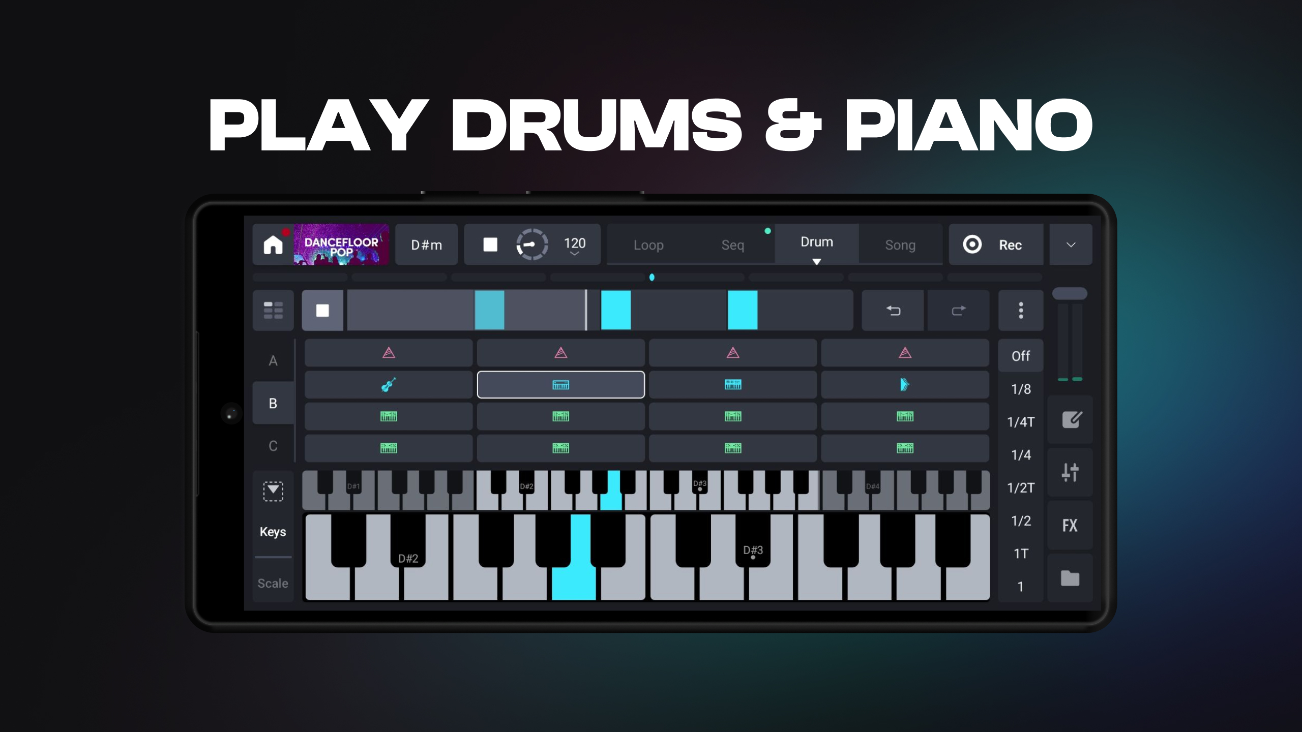 اسکرین شات 4 برنامه Remixlive - Make Music & Beats