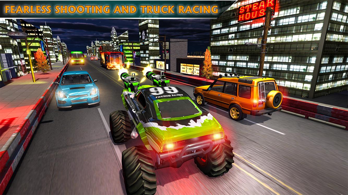 اسکرین شات 6 برنامه Monster Truck Racer Car Game