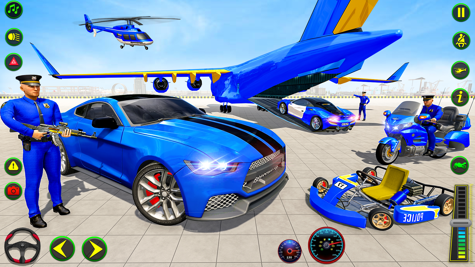 اسکرین شات 7 بازی Police Plane Transporter Game
