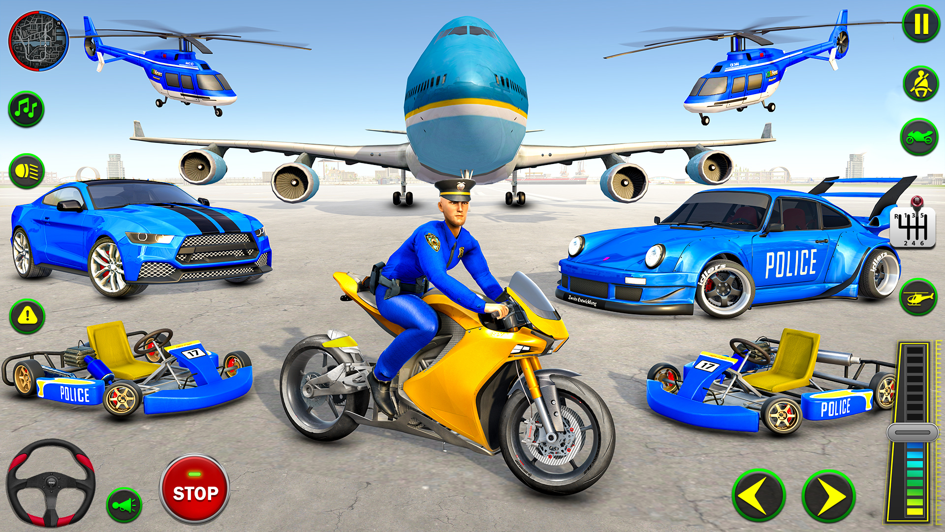 اسکرین شات 6 بازی Police Plane Transporter Game