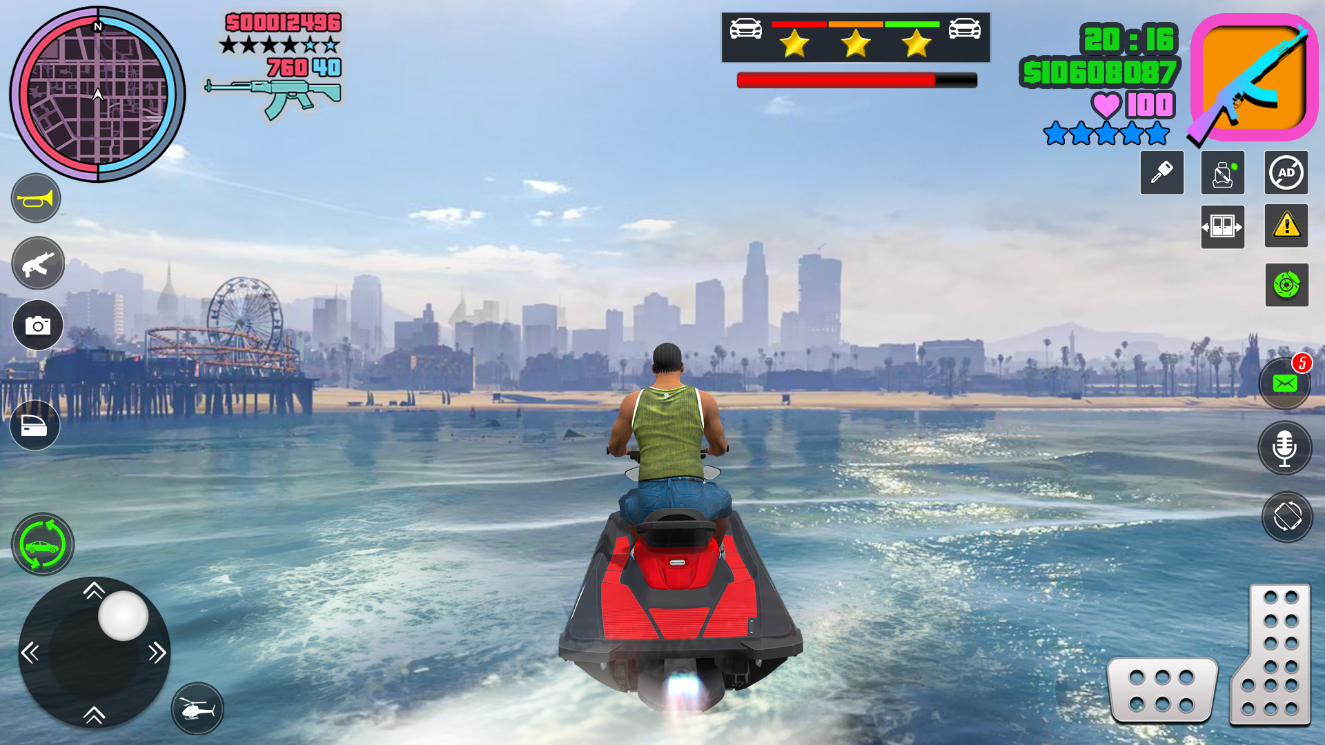 اسکرین شات 3 برنامه Real Gangster Game: Open World