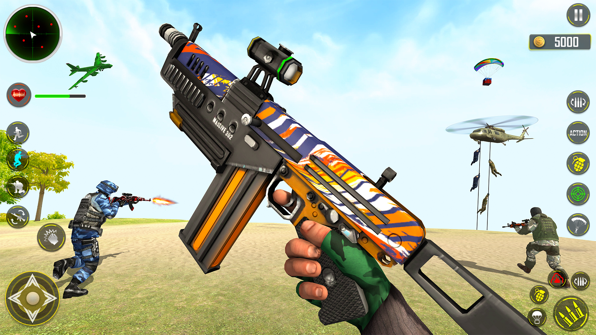 اسکرین شات 3 برنامه FPS Shooting game 3d gun game