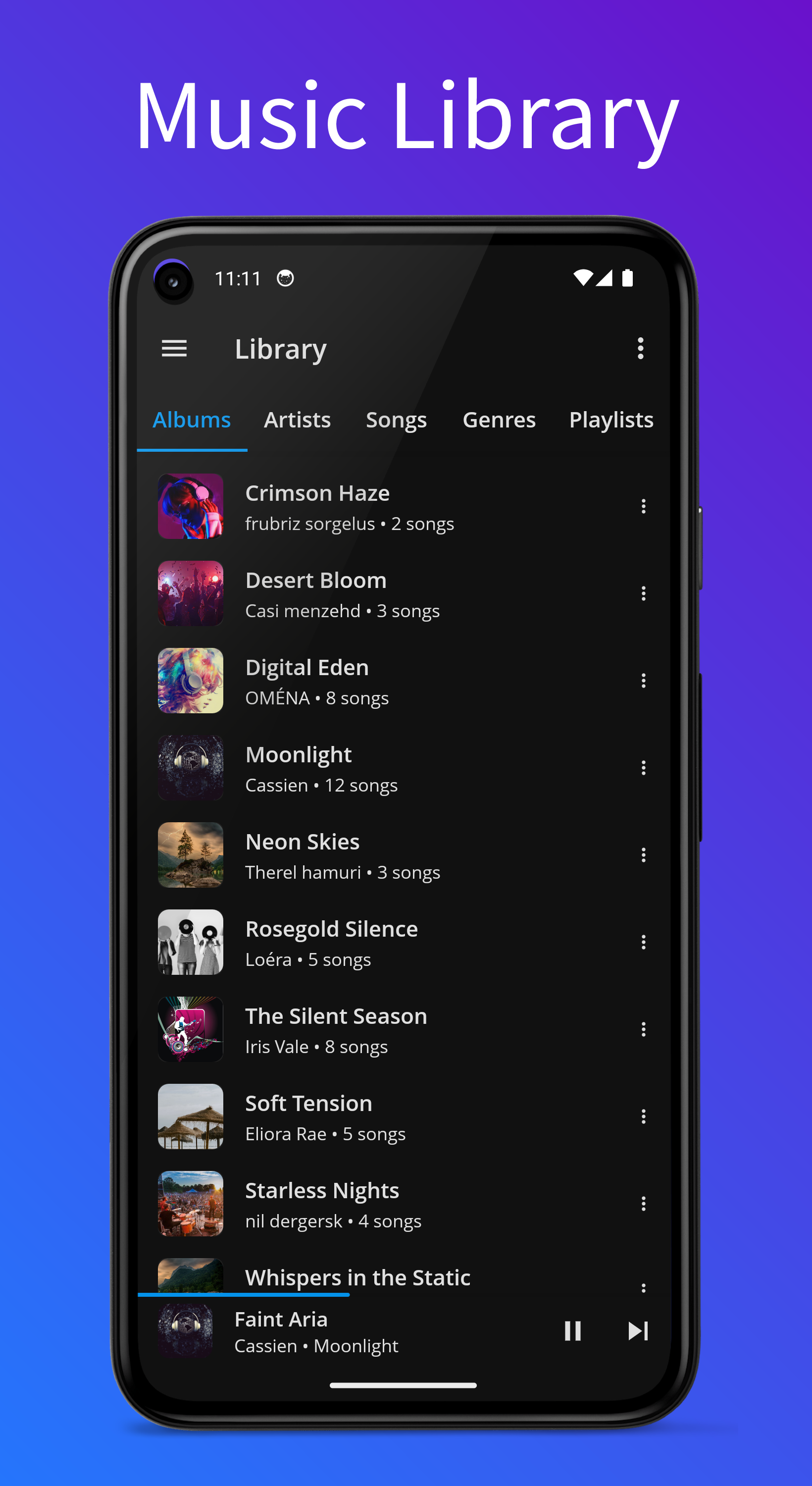 اسکرین شات 2 برنامه Alto Music Player & Podcast