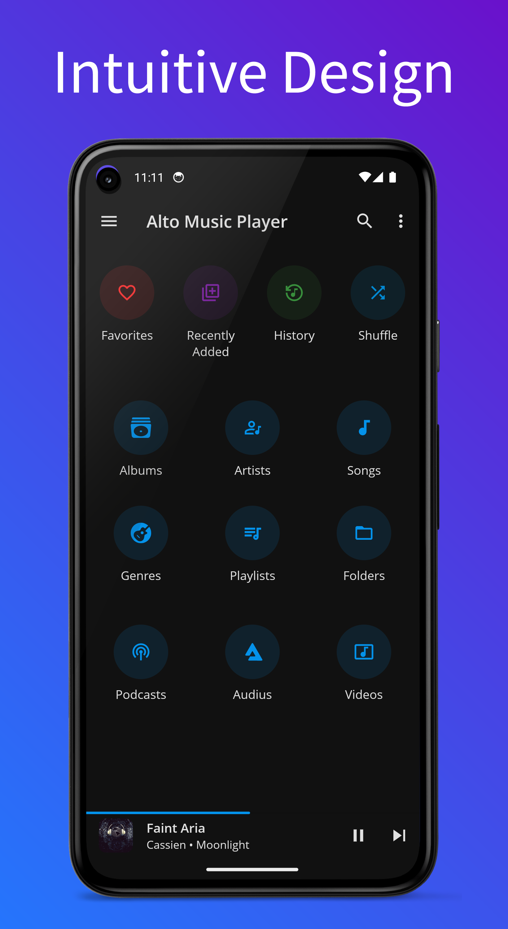 اسکرین شات 3 برنامه Alto Music Player & Podcast