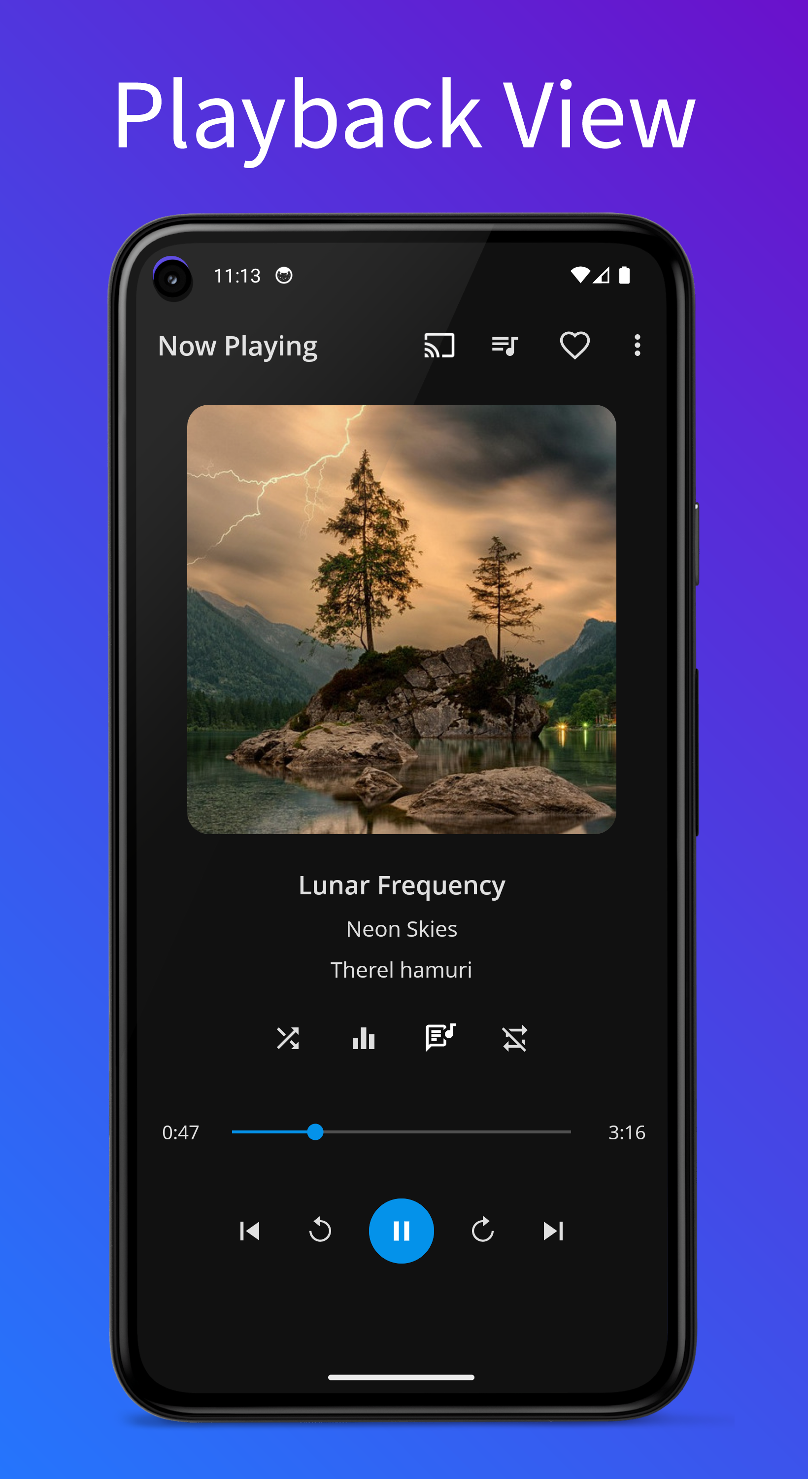 اسکرین شات 4 برنامه Alto Music Player & Podcast