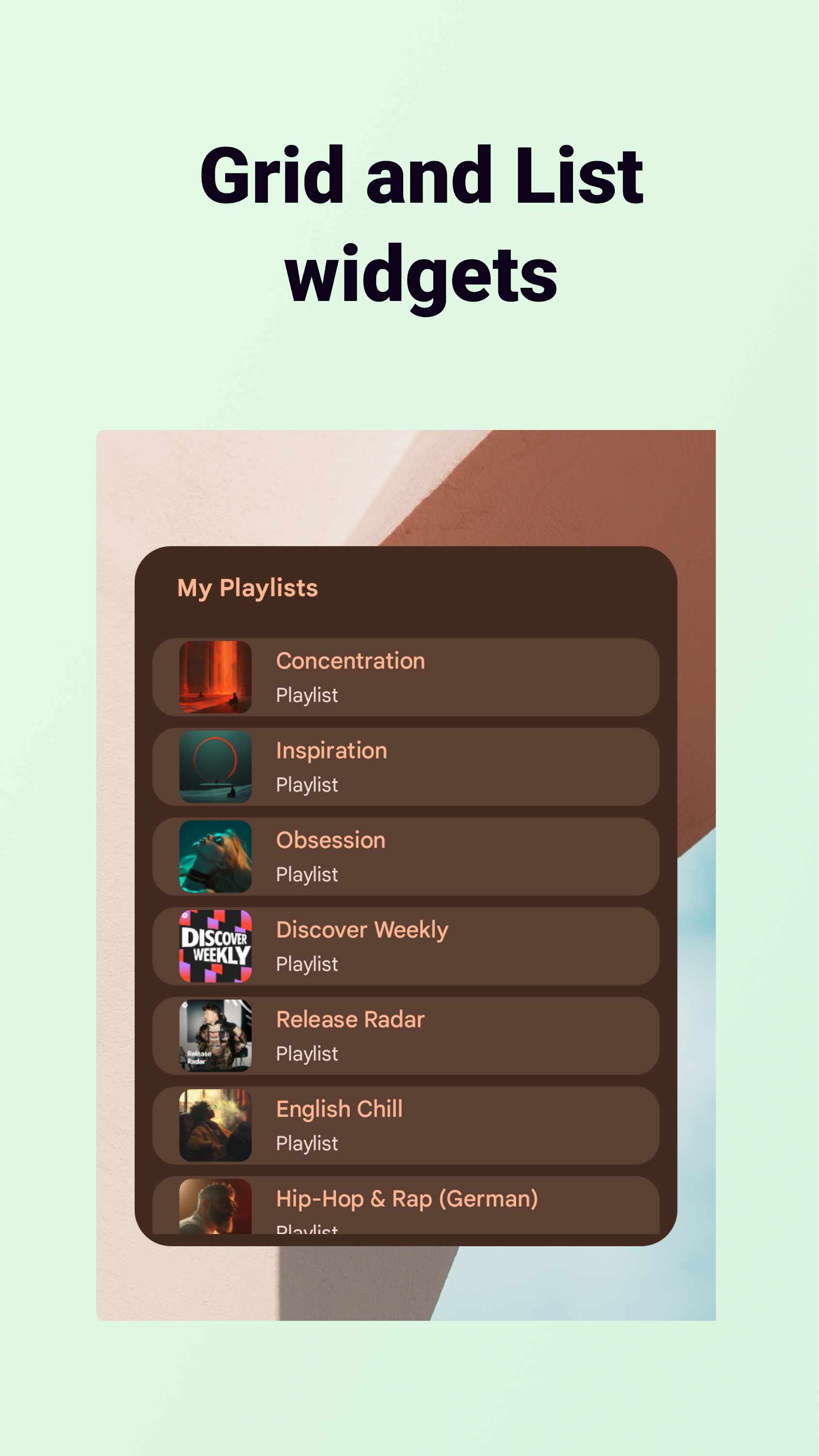 اسکرین شات 2 برنامه Widgetify for Spotify