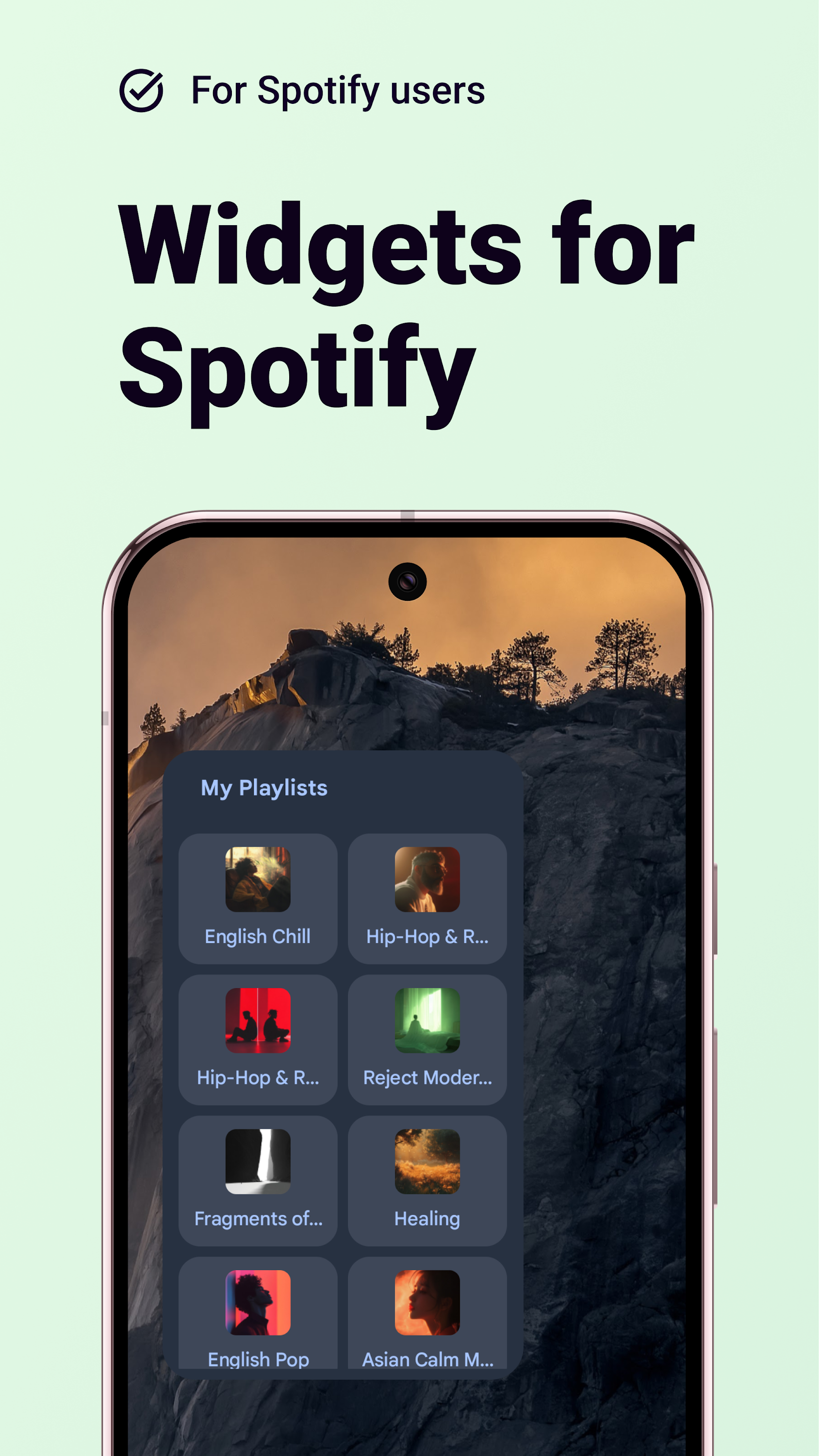 اسکرین شات 1 برنامه Widgetify for Spotify