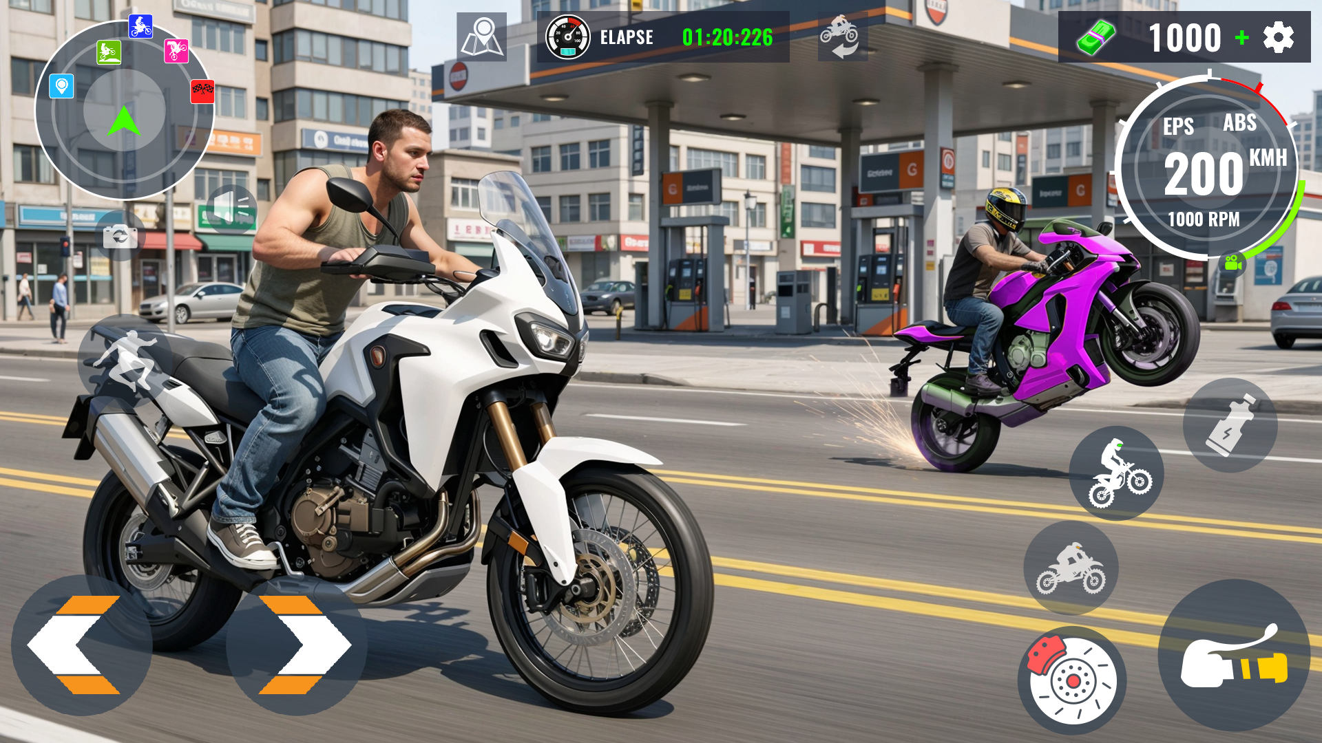 اسکرین شات 5 بازی Extreme Bike Wheelie 3D