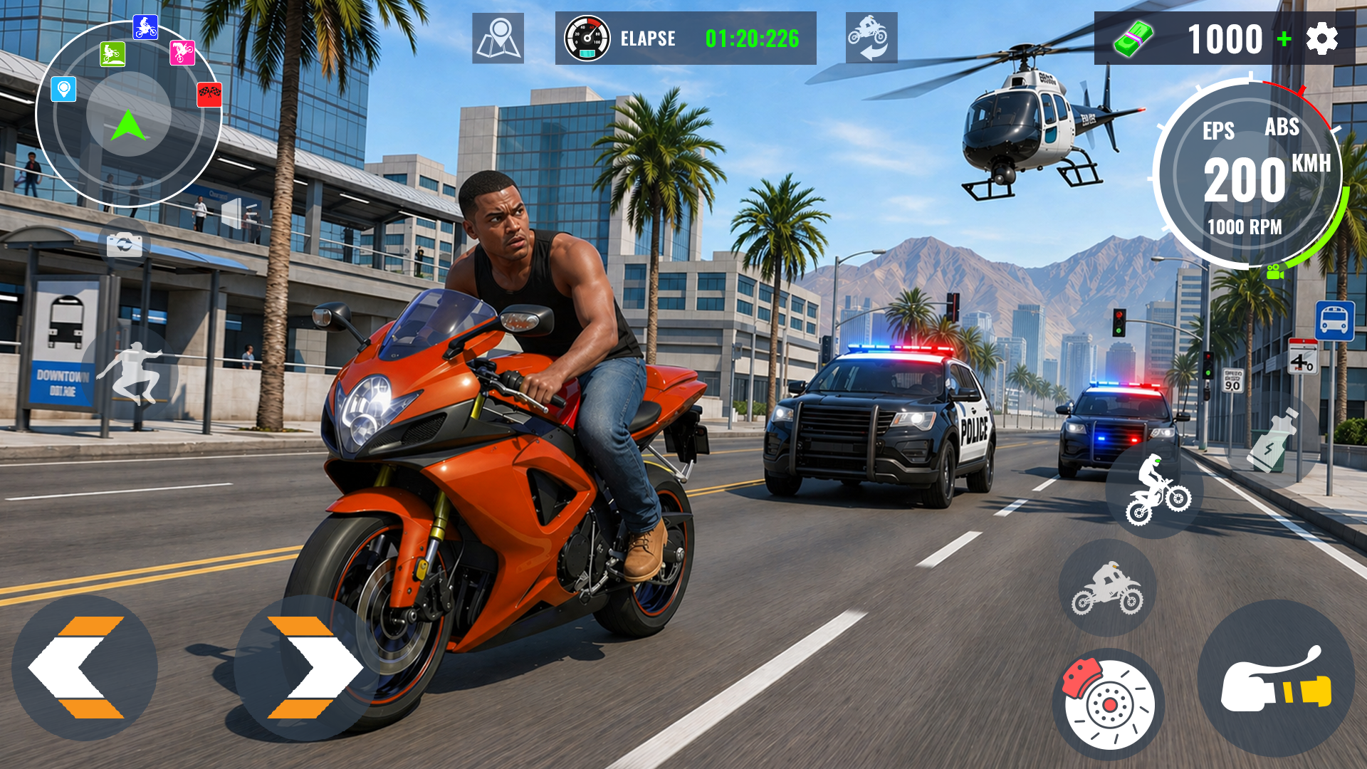 اسکرین شات 2 بازی Extreme Bike Wheelie 3D
