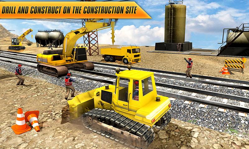 اسکرین شات 3 برنامه Train Tunnel Construction Game